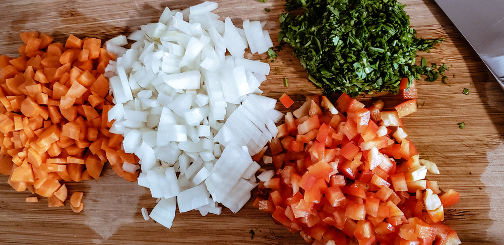 verduras picadas