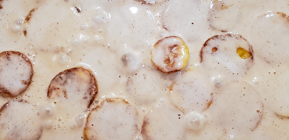 platanos en crema de coco