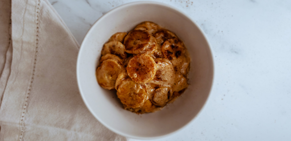 platanos en crema de coco